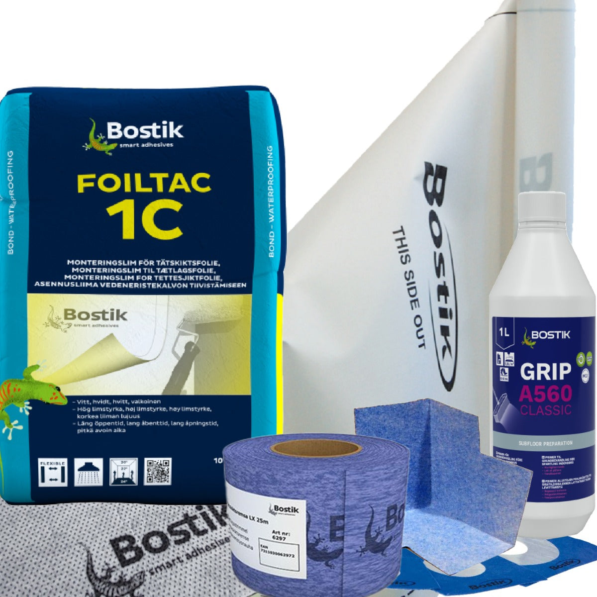 Bostik Tätskiktspaket upp till 25 m² Golv & Vägg
