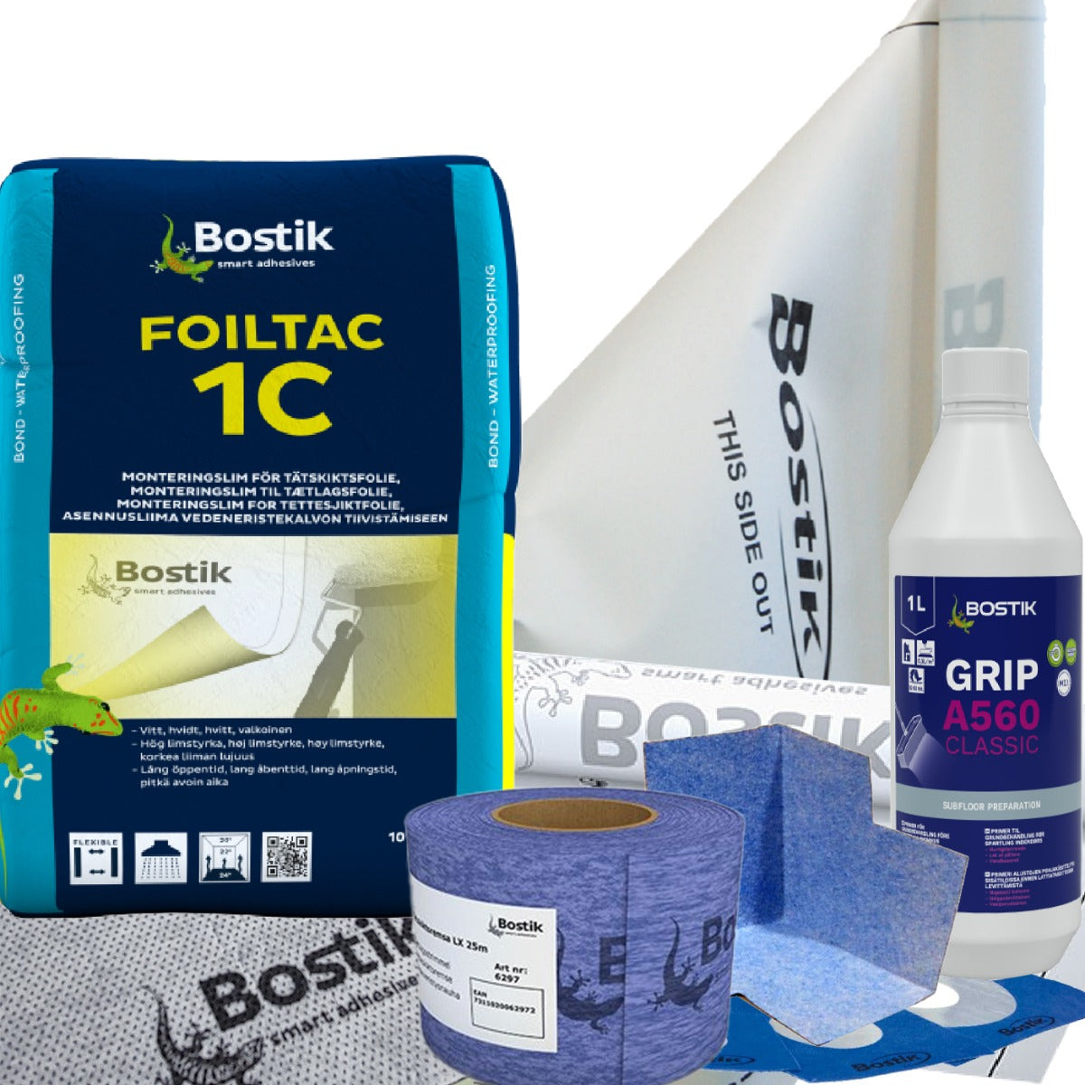 Bostik Tätskiktspaket upp till 35 m² Golv & Vägg