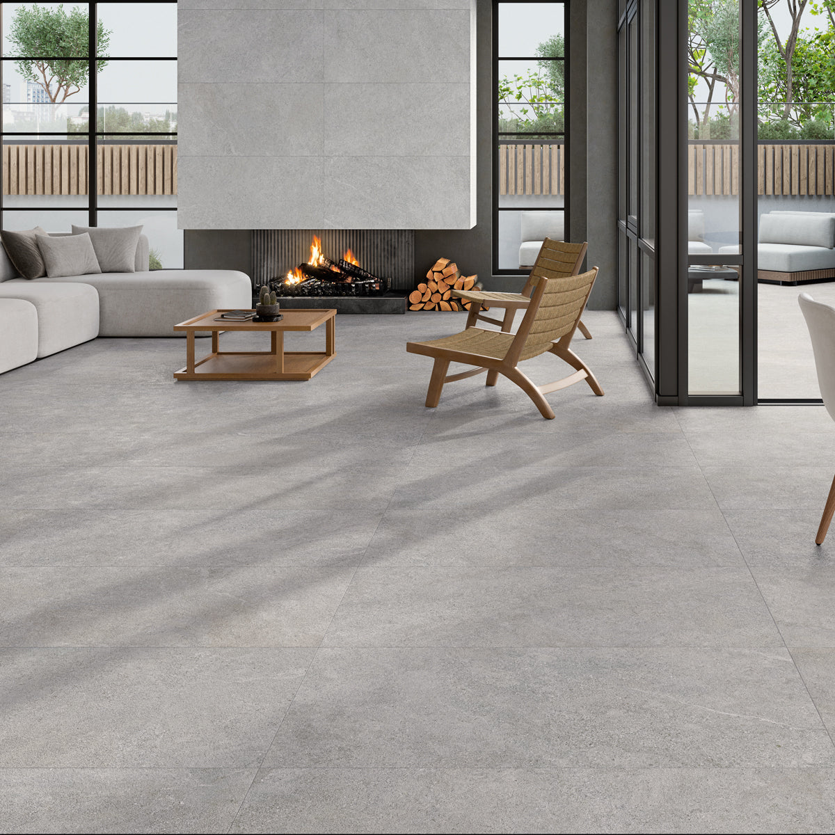 Klinker Arenite Kalksten Grey Matt 60x120