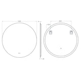 Badrumsspegel Rund Imfri LED 100 cm Tenfors Verona