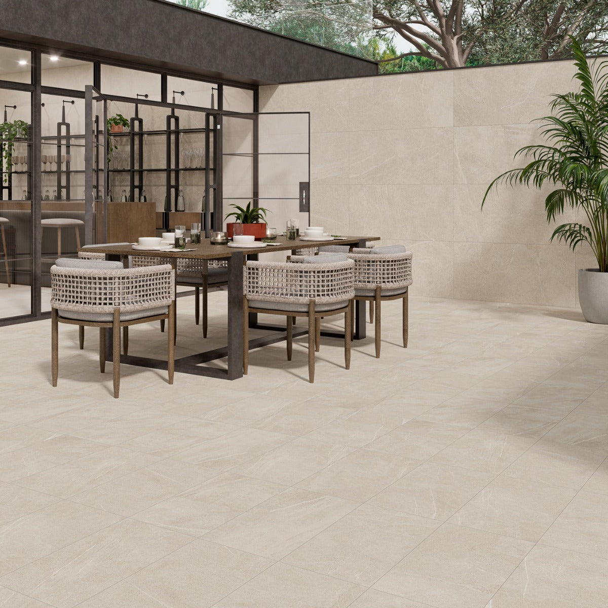 Klinker Bellevue Ivory Marmor Matt 120x120
