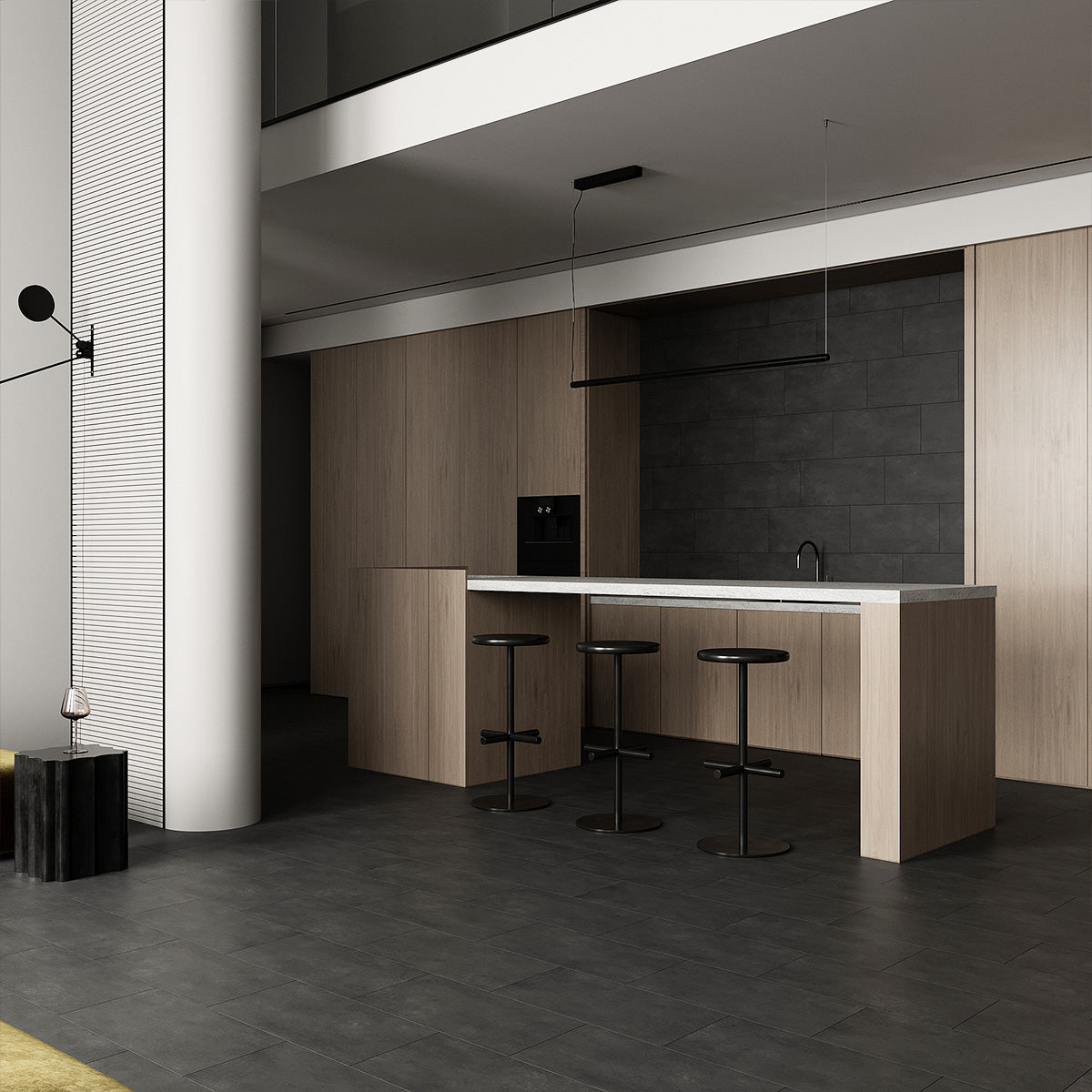 Klinker Concrete Graphite Matt 30x60