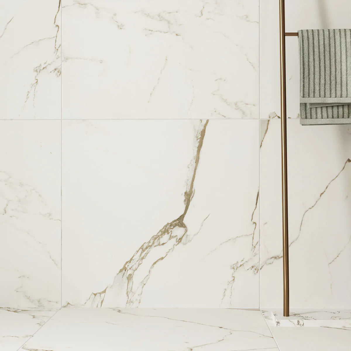 Klinker Carrara Gold Marmor Matt 60x60