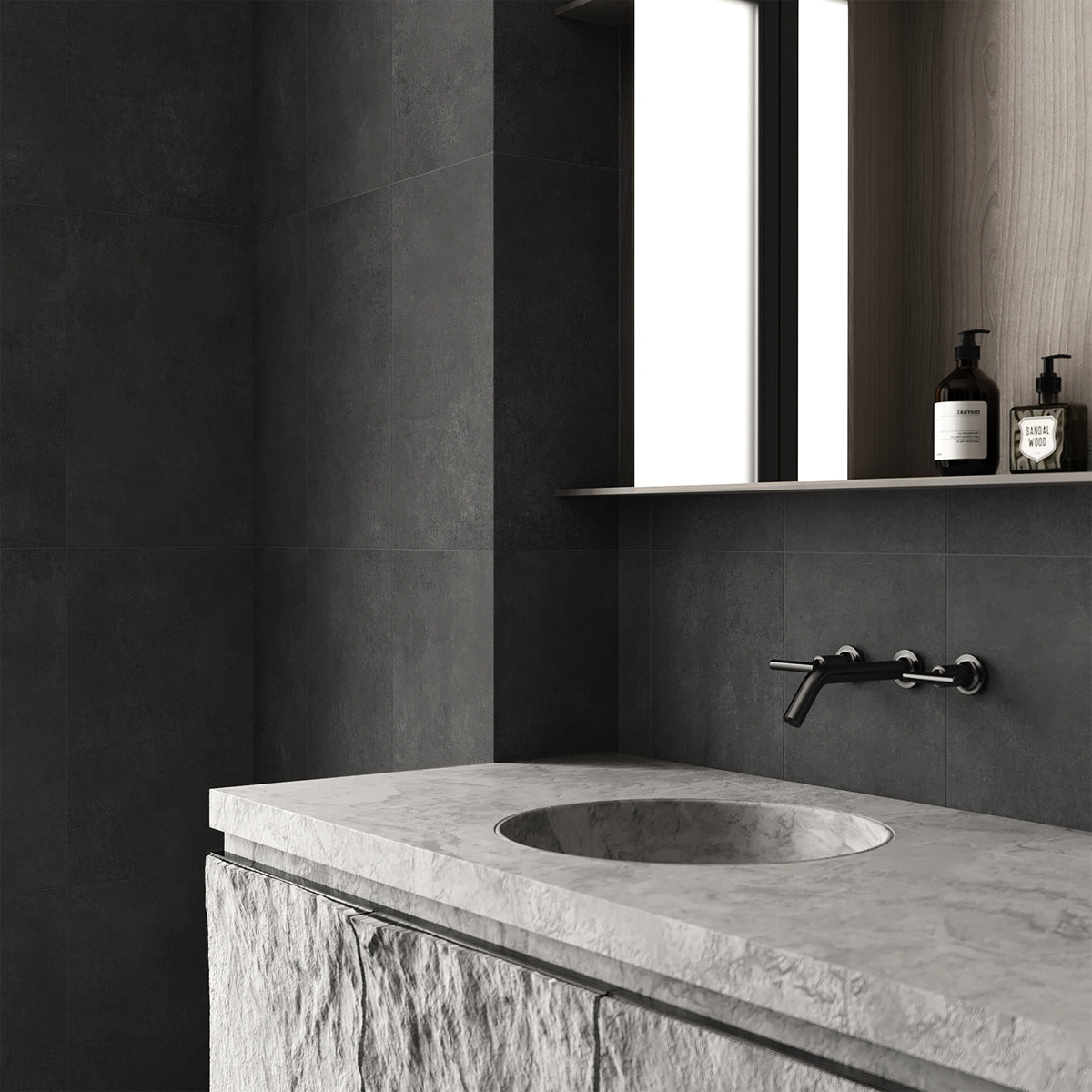Klinker Concrete Graphite Matt 30x60