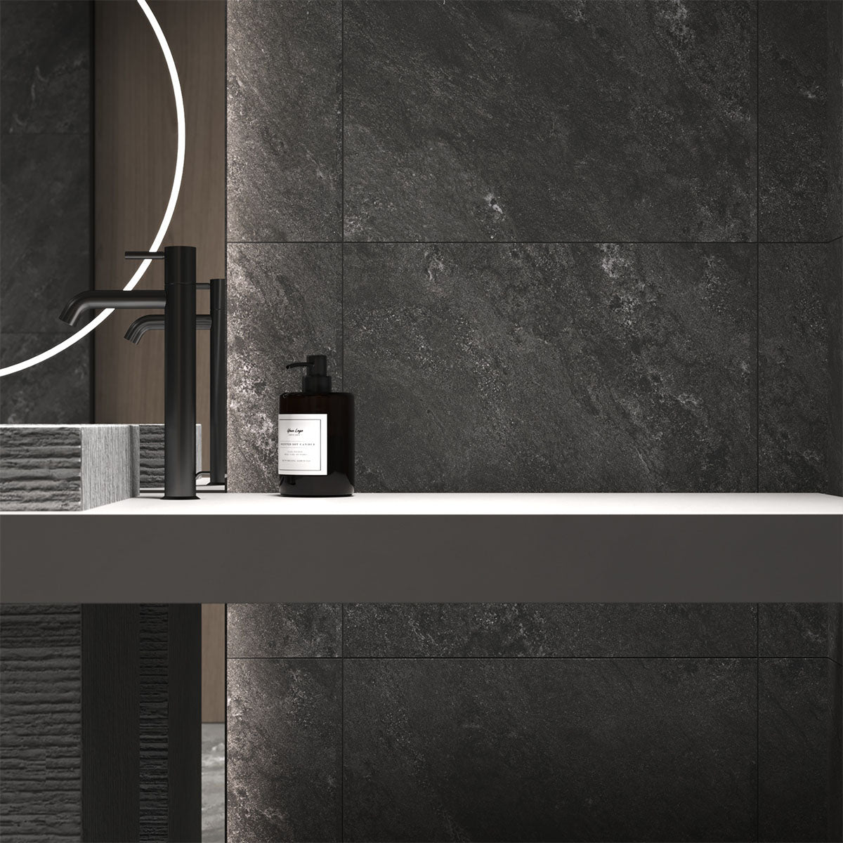 Klinker Newport Graphite Marmor Matt 60x60