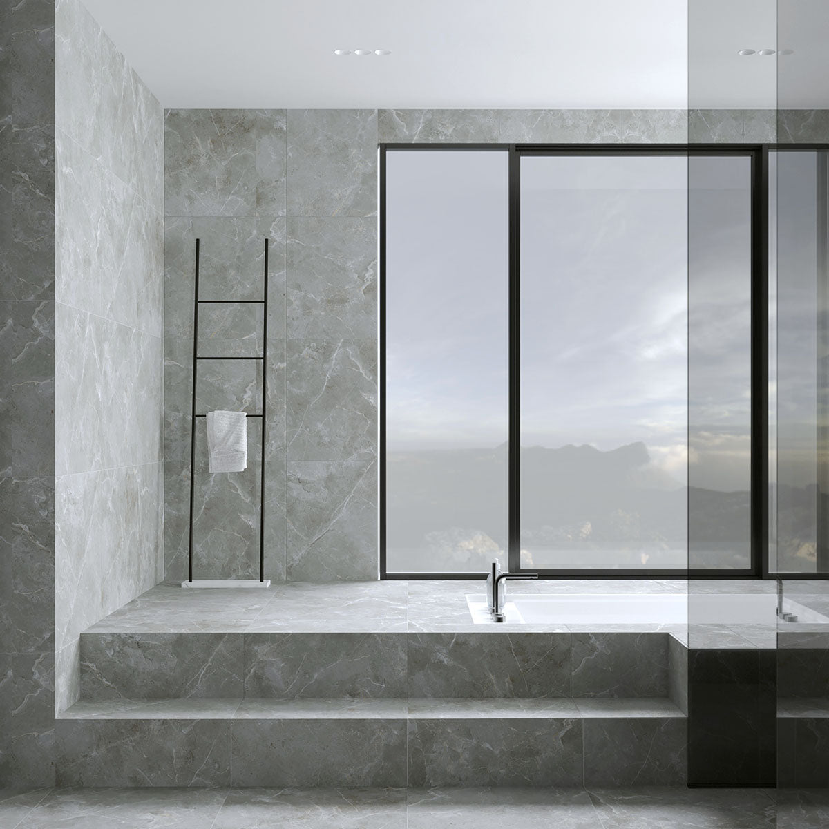 Klinker Pulpis Dark Grey Marmor Matt 60x60