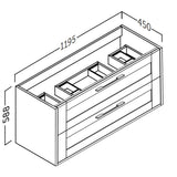 Kommod 120 cm Tenfors Allmoge Salvia