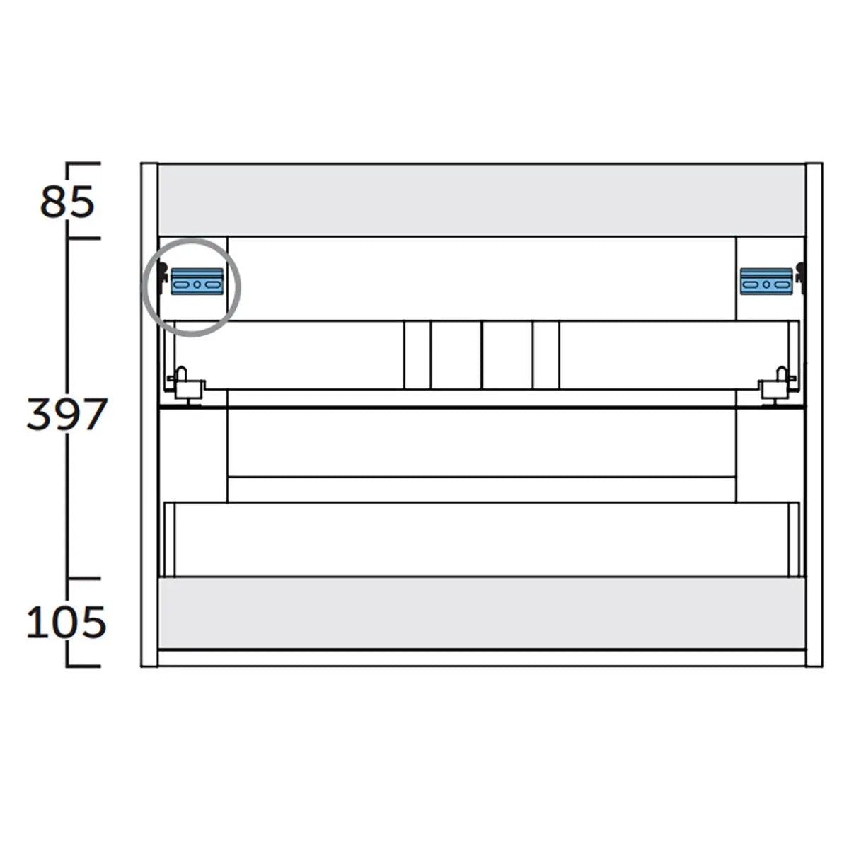 Kommod 60 cm Tenfors Allmoge Vit Matt
