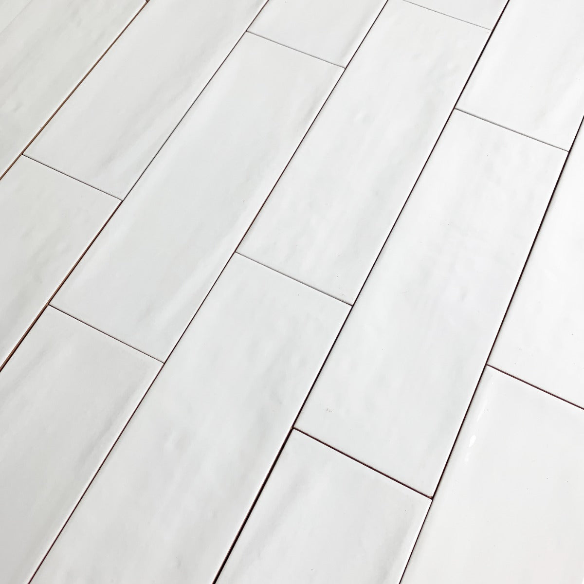 Kakel Rustico Vit Blank 10x30