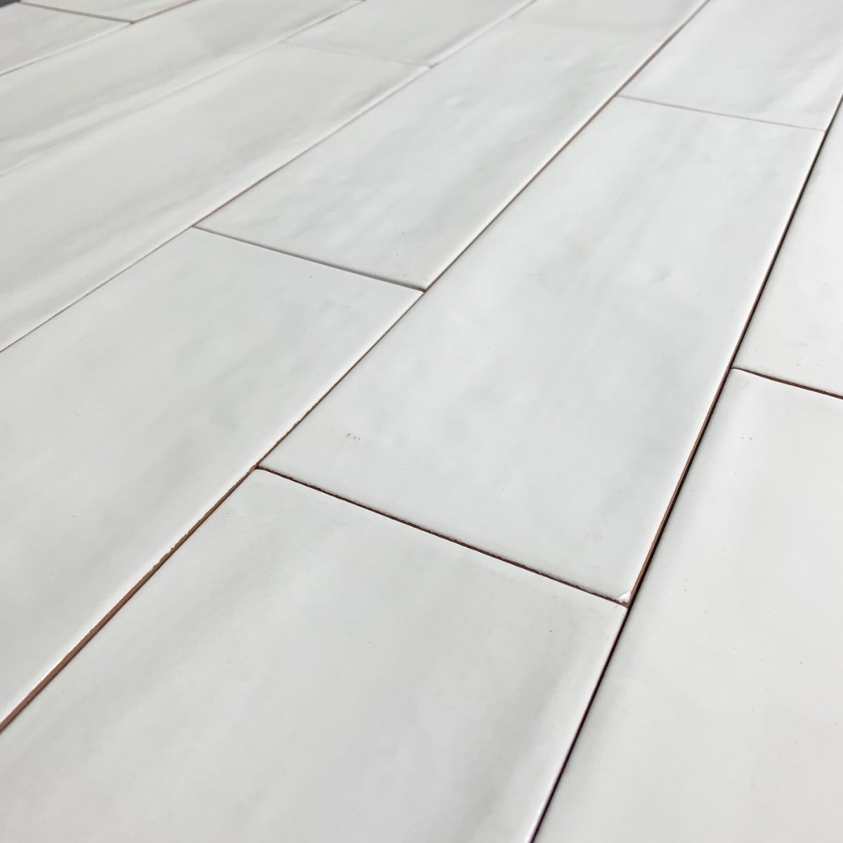Kakel Rustico Vit Blank 10x30